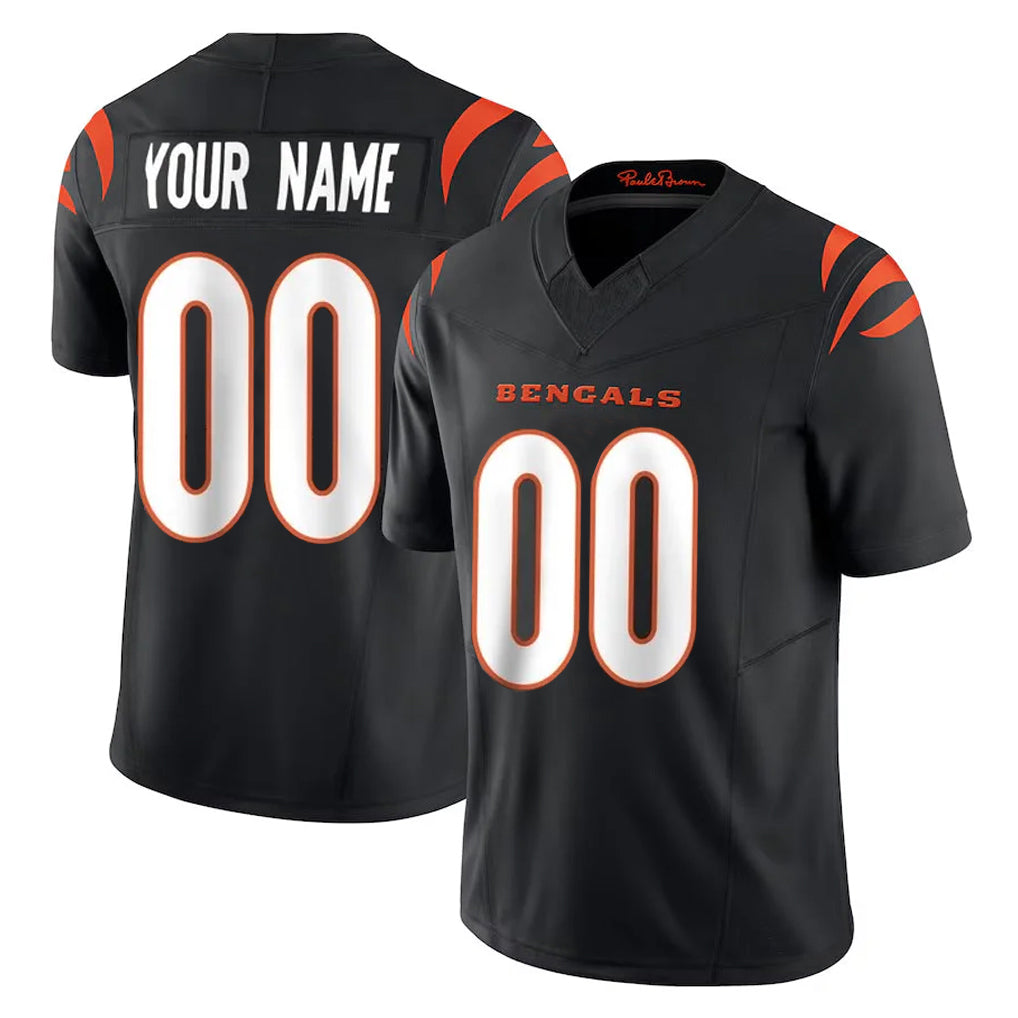 Crovyle Custom C.Bengals Black Vapor F.U.S.E. Limited Home Game Any Name & Numbers Stitched Jerseys
