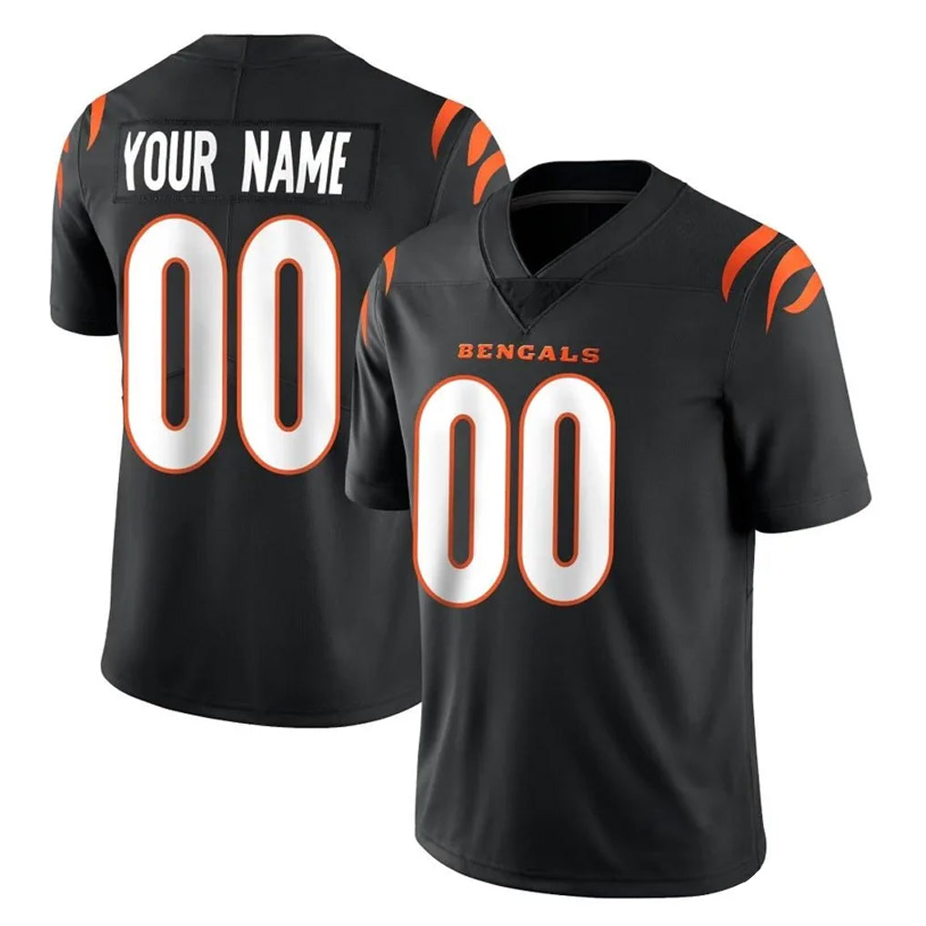 Crovyle Custom C.Bengals Black Vapor Untouchable Limited Home Game Any Name & Numbers Stitched Jerseys