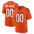 Crovyle Custom C.Bengals Orange Alternate Game Stitched Jerseys