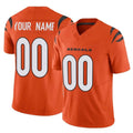 Crovyle Custom C.Bengals Orange Vapor F.U.S.E. Limited Home Game Any Name & Numbers Stitched Jerseys