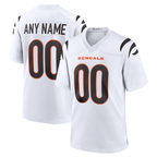 Crovyle Custom C.Bengals White Game Stitched Jerseys