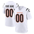 Crovyle Custom C.Bengals White Home Game Any Name & Numbers Stitched Jerseys