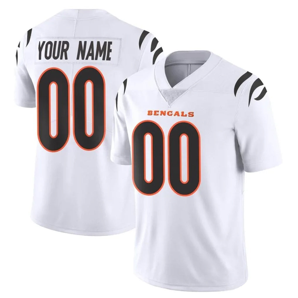 Crovyle Custom C.Bengals White Vapor Untouchable Limited Home Game Any Name & Numbers Stitched Jerseys