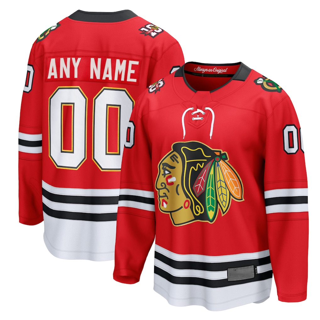 Crovyle Custom C.Blackhawks Red Centennial Breakaway Jerseys