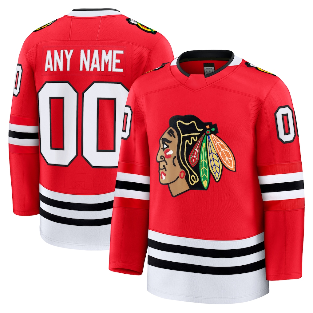 Crovyle Custom C.Blackhawks Red Home Premium Jerseys