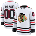 Crovyle Custom C.Blackhawks White Away Premium Jerseys