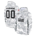 Crovyle Custom C.Browns Arctic Camo Salute to Service Hoodies Limited Any Name & Numbers Stitched Jerseys