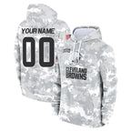 Crovyle Custom C.Browns Arctic Camo Salute to Service Hoodies Limited Any Name & Numbers Stitched Jerseys