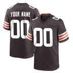 Crovyle Custom C.Browns Brown Home Game Any Name & Numbers Stitched Jerseys