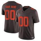 Crovyle Custom C.Browns Brown Limited Vapor F.U.S.E. Alternate Game Any Name & Numbers Stitched Jerseys