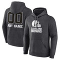 Crovyle Custom C.Browns Charcoal Primetime Logo Hoodie Any Name & Numbers Stitched Jerseys