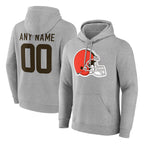 Crovyle Custom C.Browns Gray Salute to Service Pullover Hoodie Limited Any Name & Numbers Stitched Jerseys