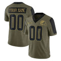 Crovyle Custom C.Browns Olive Salute to Service Limited Home Game Any Name & Numbers Stitched Jerseys