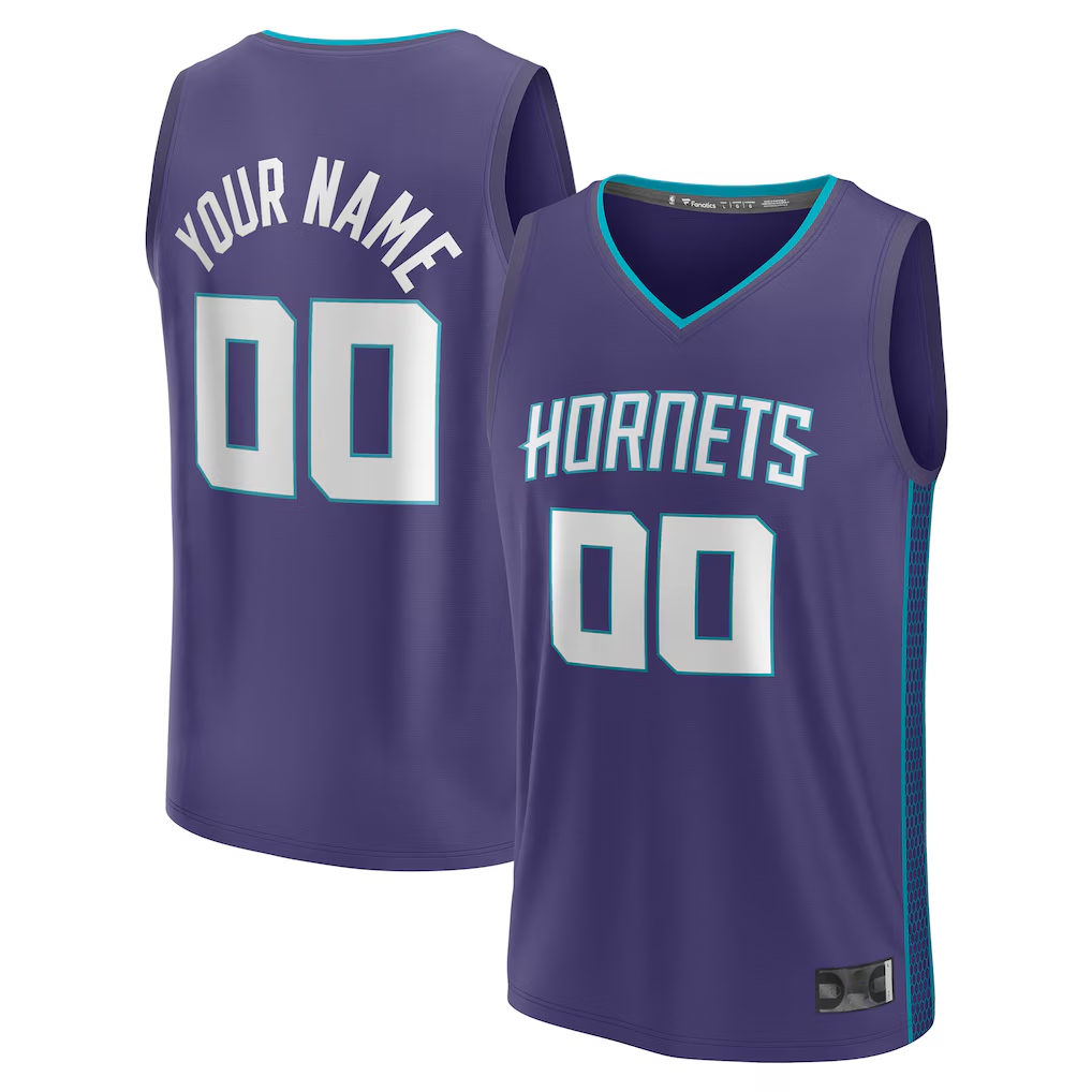 Crovyle Custom C.Hornets  Purple Fast Break Jerseys - Statement Edition