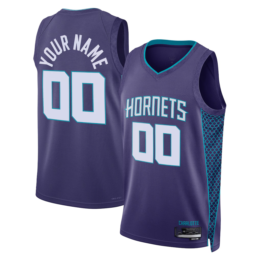 Crovyle Custom C.Hornets Teal 202223 Swingman Jerseys - Statement Edition