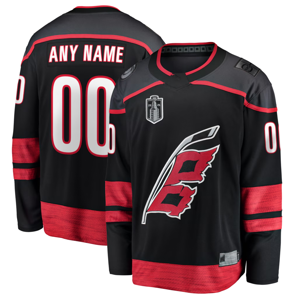 Crovyle Custom C.Hurricanes Black 2026 Stanley Cup Final Home Breakaway Stitched Jerseys