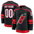 Crovyle Custom C.Hurricanes Black Home Premium Stitched Jerseys