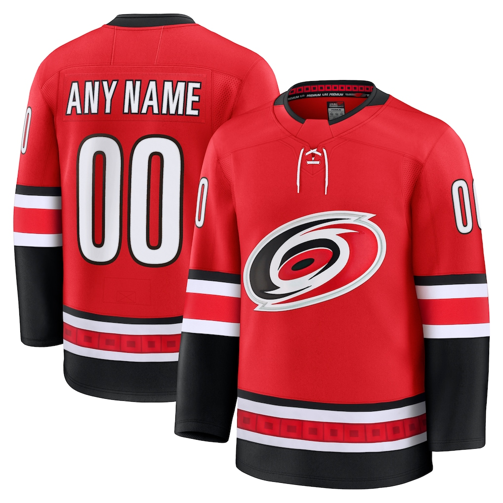 Crovyle Custom C.Hurricanes Red Alternate Premium Stitched Jerseys
