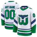 Crovyle Custom C.Hurricanes White Throwback Premium Stitched Jerseys
