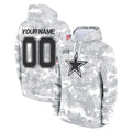 Crovyle Custom D.Cowboys Arctic Camo Salute to Service Hoodies Limited Game Any Name & Numbers Stitched Jerseys