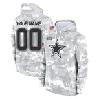 Crovyle Custom D.Cowboys Arctic Camo Salute to Service Hoodies Limited Game Any Name & Numbers Stitched Jerseys