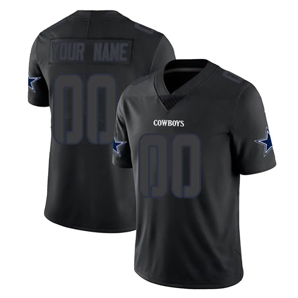 Crovyle Custom D.Cowboys Black Impact Limited Home Game Any Name & Numbers Stitched Jerseys