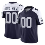 Crovyle Custom D.Cowboys Navy-White Limited Alternate Vapor F.U.S.E. Home Game Any Name & Numbers Stitched Jerseys