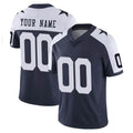 Crovyle Custom D.Cowboys Navy-White Limited Alternate Vapor Untouchable Home Game Any Name & Numbers Stitched Jerseys