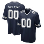Crovyle Custom D.Cowboys Navy Home Game Any Name & Numbers Stitched Jerseys