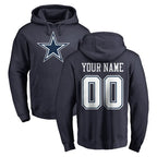 Crovyle Custom D.Cowboys Navy Pullover Hoodies Limited Any Name & Numbers Stitched Jerseys