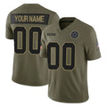 Crovyle Custom D.Cowboys Olive 2025 Salute to Service Limited Home Game Any Name & Numbers Stitched Jerseys