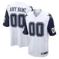 Crovyle Custom D.Cowboys White-Navy Home Game Any Name & Numbers Stitched Jerseys