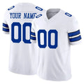 Crovyle Custom D.Cowboys White Limited Vapor F.U.S.E. Home Game Any Name & Numbers Stitched Jerseys