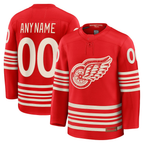 Crovyle Custom D.Red wings Red Centennial Premium Jerseys