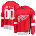 Crovyle Custom D.Red wings Red Home Breakaway Jerseys