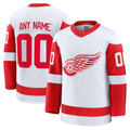Crovyle Custom D.Red wings White Away Premium Jerseys