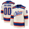 Crovyle Custom E.Oilers Light Beige Alternate Premium Jerseys