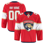 Crovyle Custom F.Panthers Red Home Authentic Pro Jerseys