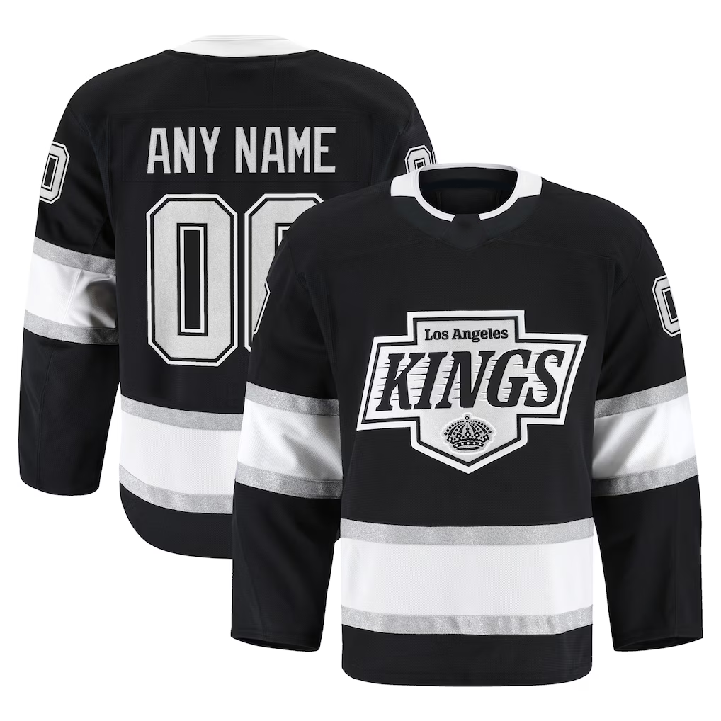Crovyle Custom LA.Kings Black Home Authentic Pro Jerseys