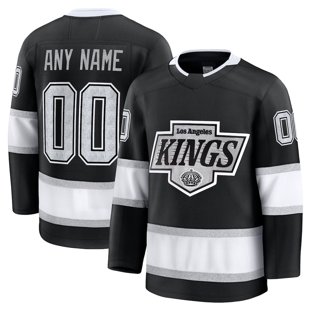 Crovyle Custom LA.Kings Black Home Premium Jerseys