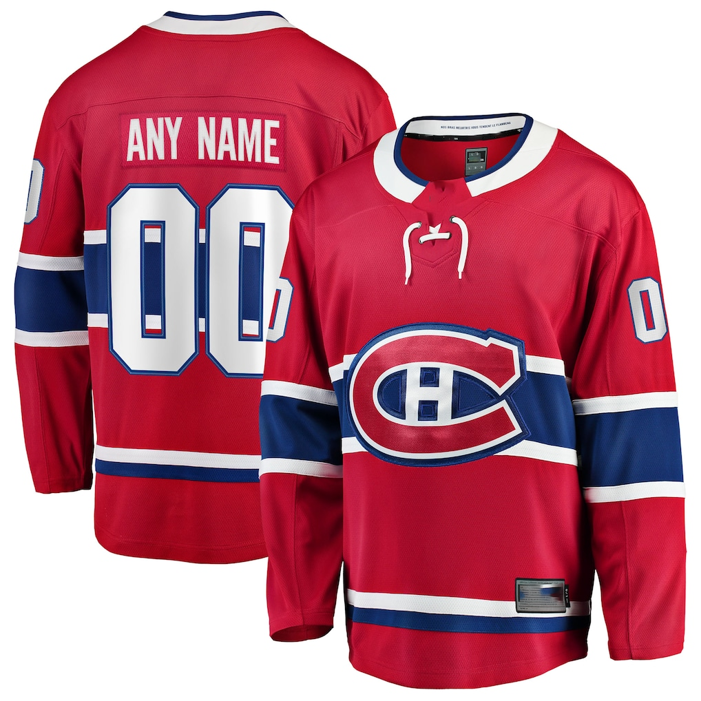 Crovyle Custom M.Canadiens Red Home Breakaway Jerseys