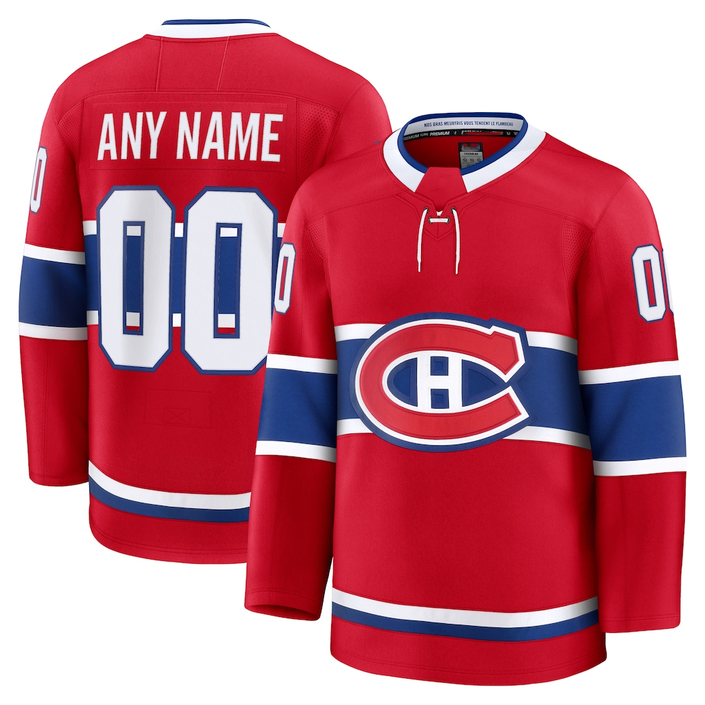 Crovyle Custom M.Canadiens Red Home Premium Jerseys