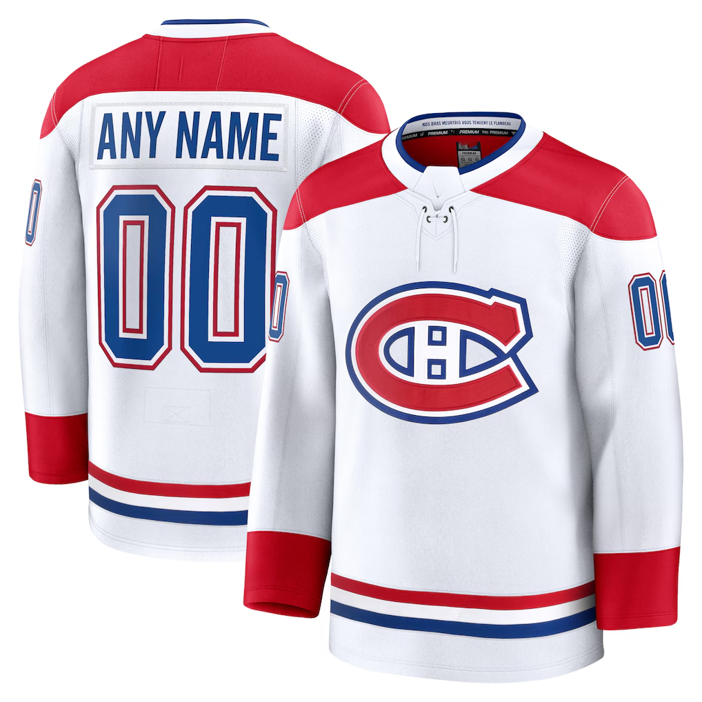 Crovyle Custom M.Canadiens White Away Premium Jerseys