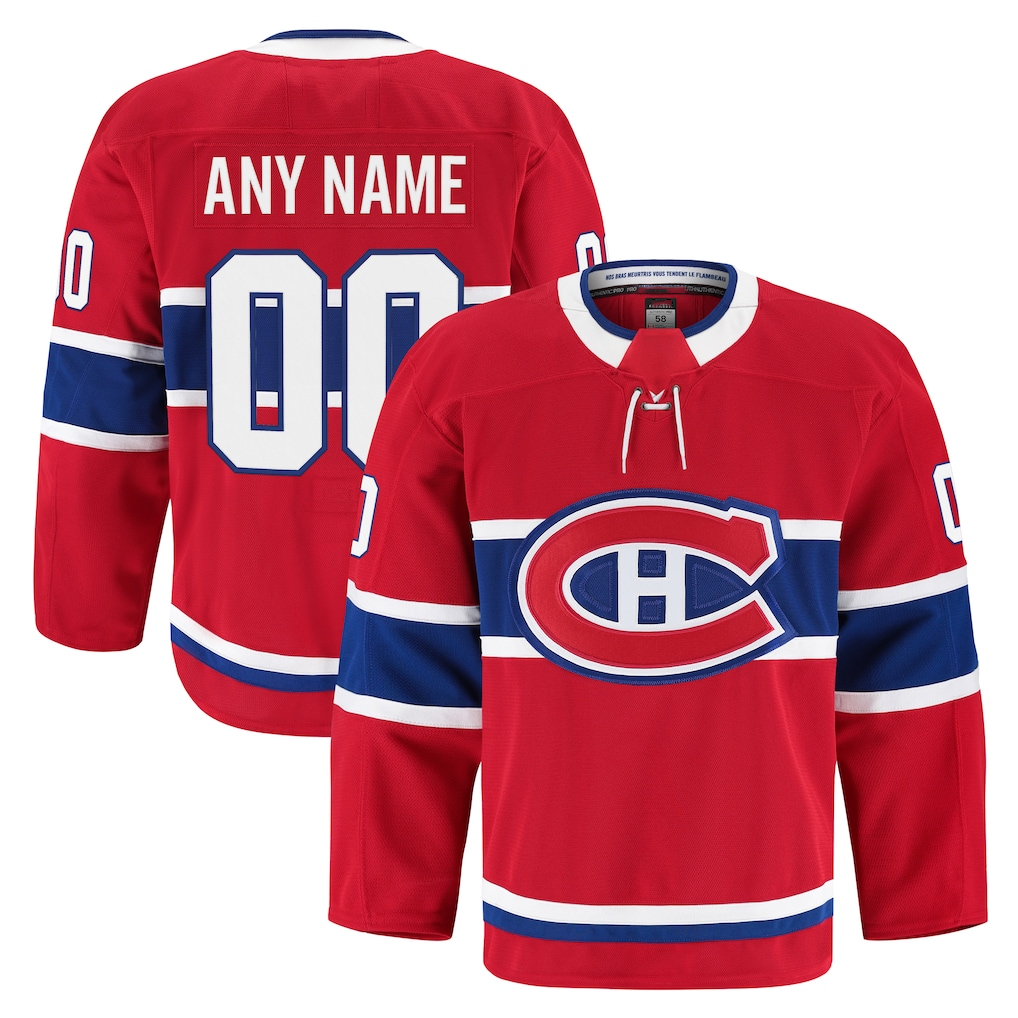 Crovyle Custom Montreal Canadiens Red Home Authentic Pro Jerseys