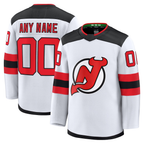Crovyle Custom N.Jersey Devils White Away Premium Jerseys