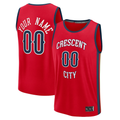 Crovyle Custom NO.Pelicans Red Fast Break Stitched Jerseys- Statement Edition