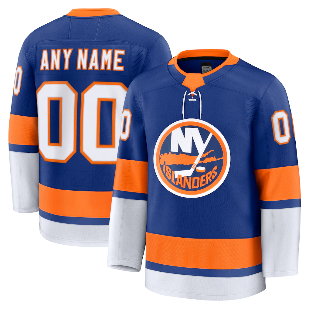 Crovyle Custom NY.Islanders Royal Home Premium Jerseys