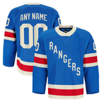 Crovyle Custom NY.Rangers Blue Centennial Authentic Pro Jerseys