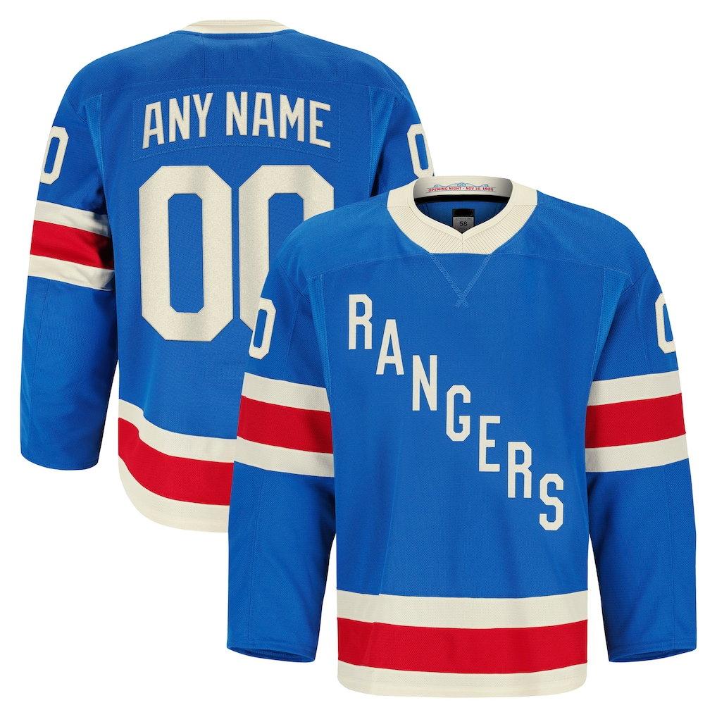 Crovyle Custom NY.Rangers Blue Centennial Authentic Pro Jerseys