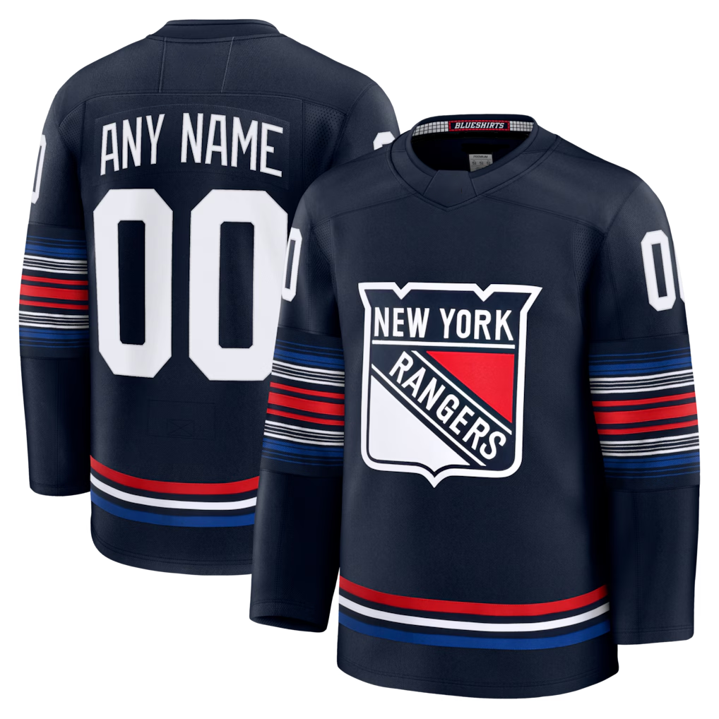 Crovyle Custom NY.Rangers Navy Alternate Premium Jerseys